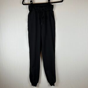 Lululemon Women's‎ Black Stretch High Rise Jogger Pants Size 0 W5DQDS